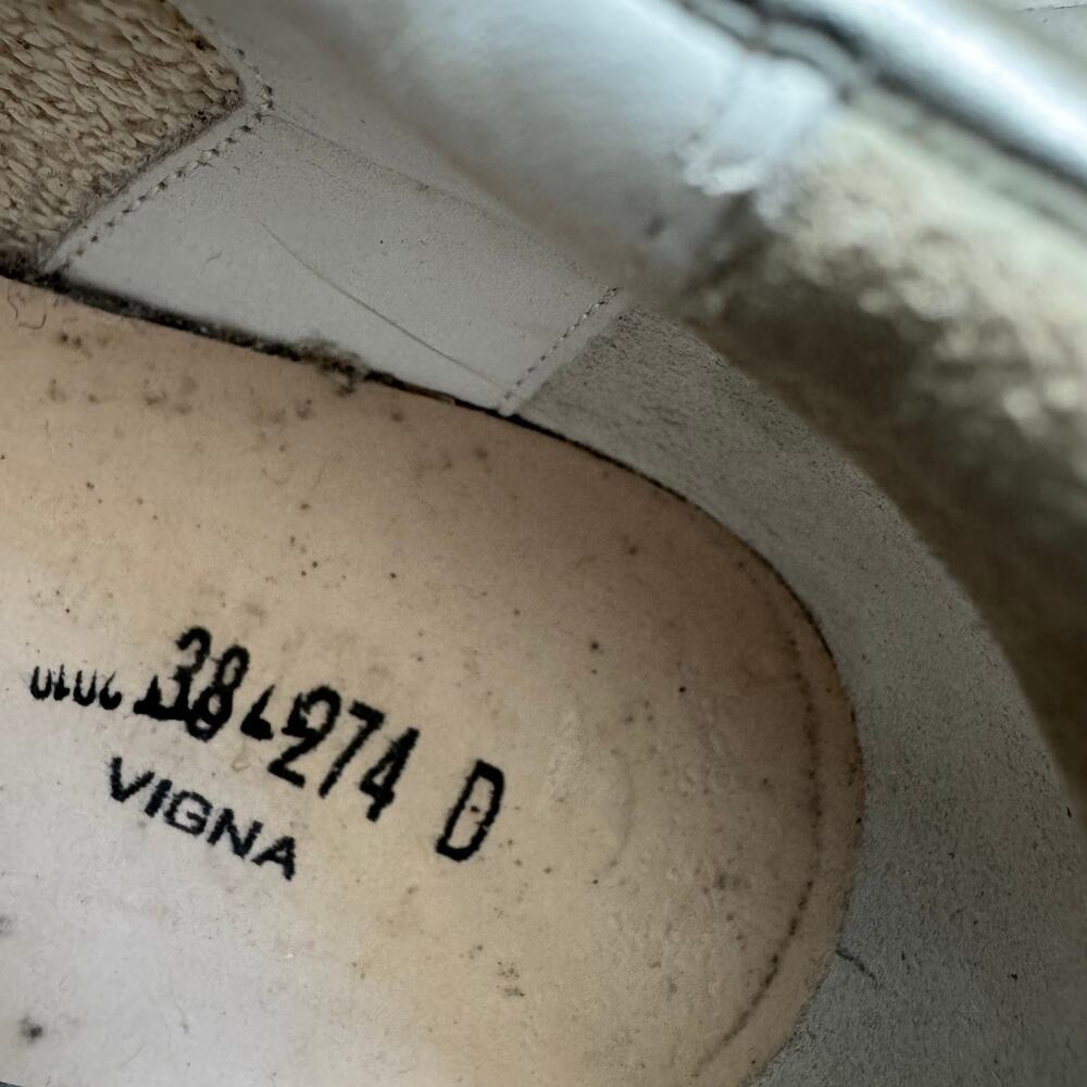 Golden Goose Superstar Sneaker White Leather Turquoise Stitching EU 38/8US - Picture 8 of 12